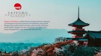 a pagoda in japan with the words saporo resources