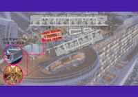 a diagram showing the layout of a cruise ship