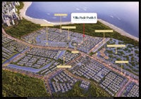 a map showing the location of a resort