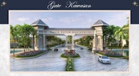 the entrance to egypt's egyptian villas
